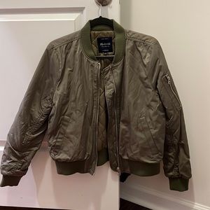Army green madewell bomber jacket